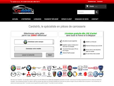 Cardistrib - Site E-Commerce - Prestashop