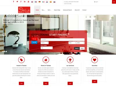 Home In Tunisia - Site Vitrine - Joomla